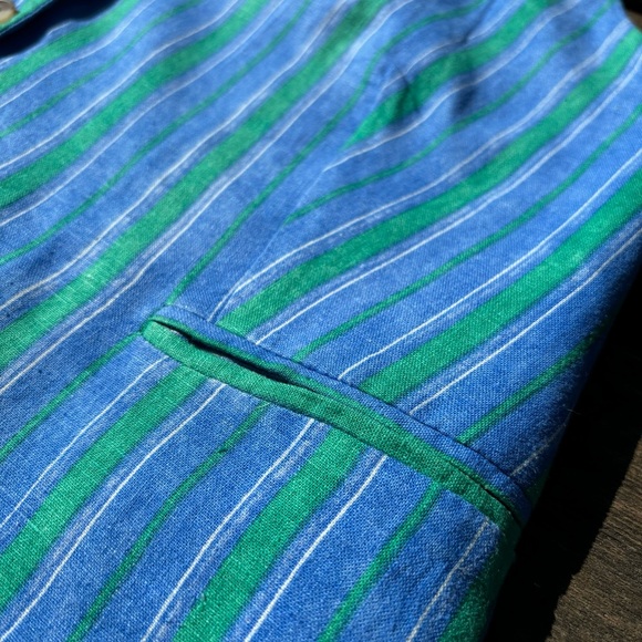 MANGO Linen stripe-print vest | Size L - Picture 8 of 13